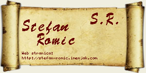 Stefan Romić vizit kartica